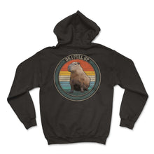 Load image into Gallery viewer, Capybara Shirt, Ok I Pull Up Cute Capybara Design Vintage Retro Tee, - Hoodie - Black