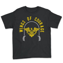 Load image into Gallery viewer, Courage Shirt, Wings Of Courage Tee, Gift For Inspirational Ideas,
