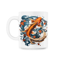 Load image into Gallery viewer, Koi carp crow harmony balance - 11oz Mug - White