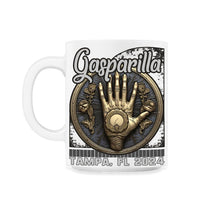 Load image into Gallery viewer, Gasparilla 2024 Tampa FL Skeleton Doubloon - 11oz Mug - White