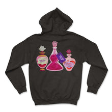 Load image into Gallery viewer, Nurse Shirt, White Rose Pink Rose Red Rose Bottles Tee, Valentine's - Hoodie - Black