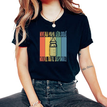 Load image into Gallery viewer, Niveau Papa Débloqué Nouvel Outil Disponible Futur T-Shirt - Unisex T-Shirt - Black