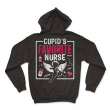 Load image into Gallery viewer, Cupids Favorite Nurse Valentines Day T Shirt - Hoodie - Black