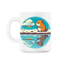Load image into Gallery viewer, Groundhog Day Reflection Forecast T Shirt - 11oz Mug - White