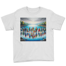 Load image into Gallery viewer, Autism Awareness Reflections T Shirt - Youth Tee - White