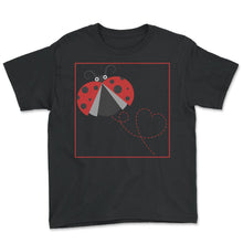 Load image into Gallery viewer, Ladybug Shirt, Ladybeetle Flying Ladybugs Cute Pocket Tee, Ladybug