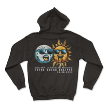 Load image into Gallery viewer, The Sun Is Getting Mooned Total Solar Eclipse April 8 2024 Solar - Hoodie - Black