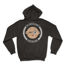 Load image into Gallery viewer, Oncologist Shirt, Does My Hair Tee, Gift For Hair Cancer Survivor - Hoodie - Black