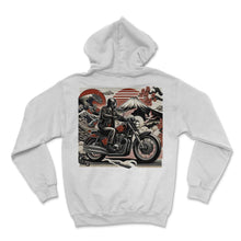 Load image into Gallery viewer, Japanese Inspired Biker Dad T Shirt - Hoodie - White