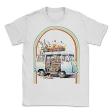 Load image into Gallery viewer, Easter Hippie Van Retro - Unisex T-Shirt - White