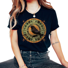 Load image into Gallery viewer, Zodiac crow animals adaptability - Unisex T-Shirt - Black