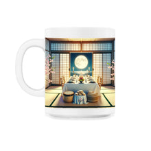 Load image into Gallery viewer, Sakura Seder Japanese Inspired Passover Celebration T Shirt - 11oz Mug - White