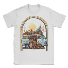 Load image into Gallery viewer, Aid El Fitr Hippie Van Retro - Unisex T-Shirt - White