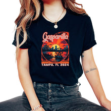 Load image into Gallery viewer, Gasparilla 2024 Sun Wheel Tampa FL - Unisex T-Shirt - Black