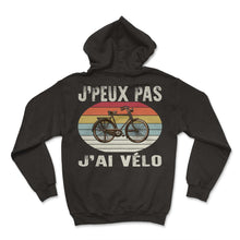 Load image into Gallery viewer, J'peux Pas J'ai Vélo Je T-Shirt - Hoodie - Black