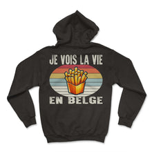 Load image into Gallery viewer, Je Vois La Vie En Belge Je T-Shirt - Hoodie - Black