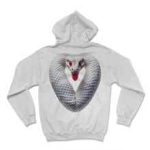 Load image into Gallery viewer, Snake Heart Body Valentine's Day Serpent Embrace - Hoodie - White