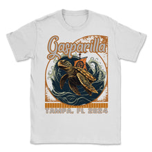 Load image into Gallery viewer, Gasparilla 2024 Turtle Pirate Flag Tampa FL - Unisex T-Shirt - White