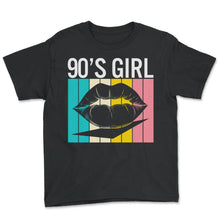 Load image into Gallery viewer, 90s Girl 90er Jahre - Youth Tee - Black