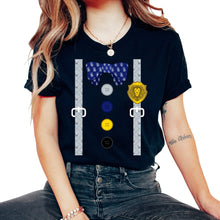 Load image into Gallery viewer, Knight Shirt, Suspender Knight Shield Sword Crest Valor Tee, Knight
