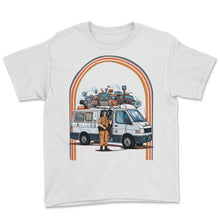Load image into Gallery viewer, 911 Dispatcher Hippie Van Retro - Youth Tee - White