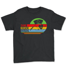 Load image into Gallery viewer, Nurse Shirt, Sane Nurse Squad Tee, Registered Nurse Forensic Nurse - Youth Tee - Black