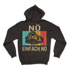 Load image into Gallery viewer, NÖ Faultier Lustiger Cooler Spruch Für Mädchen & Jungs - Hoodie - Black