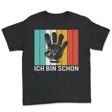 Load image into Gallery viewer, Ich Bin Schon Children's Birthday Decoration Hand 4 Years Boys Girls - Youth Tee - Black