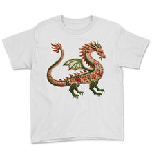 Load image into Gallery viewer, Pizza Dragon Year of The Dragon Celebration - Youth Tee - White