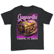 Load image into Gallery viewer, Mens Gasparilla 2024 Tampa FL Treasure Chest Bounty Crewneck Shirt - Youth Tee - Black
