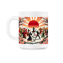 Load image into Gallery viewer, Japanese Style Juneteenth Celebration T Shirt - 11oz Mug - White
