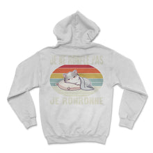 Load image into Gallery viewer, Je Ne Ronfle Pas Je Ronronne Je T-Shirt - Hoodie - White