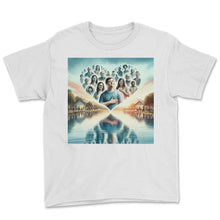 Load image into Gallery viewer, Embracing Differences Reflections T Shirt - Youth Tee - White