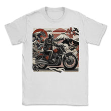 Load image into Gallery viewer, Japanese Inspired Biker Dad T Shirt - Unisex T-Shirt - White