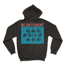 Load image into Gallery viewer, Be Different Einzigartig Be Different Fische - Hoodie - Black