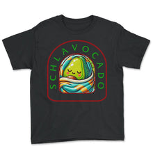 Load image into Gallery viewer, schlavocado Avocado Sleep Geschenk T Shirt - Youth Tee - Black