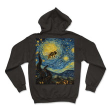 Load image into Gallery viewer, Bumblebee Starry Night Shirt Pollinator - Hoodie - Black