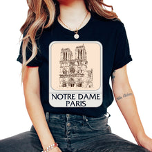 Load image into Gallery viewer, Paris Shirt, Notre Dame Paris Tee, Gift For Tourist Vacation Ideas,