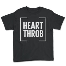 Load image into Gallery viewer, Heart Throb Toddler Boy Valentines Day T Shirt - Youth Tee - Black