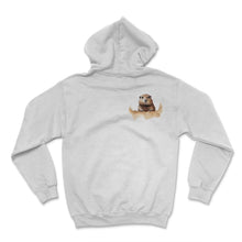 Load image into Gallery viewer, Shadow Seeker Humorous Groundhog Day Shadow Pocket Tee - Hoodie - White