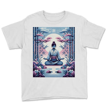 Load image into Gallery viewer, Japanese Garden PTSD Awareness T Shirt - Youth Tee - White