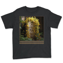 Load image into Gallery viewer, Coffin & Yellow Daisies Vintage Gothic Tee - Youth Tee - Black