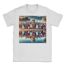 Load image into Gallery viewer, Purim Reflections Joy T Shirt - Unisex T-Shirt - White