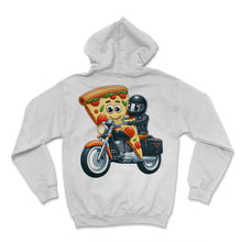 Load image into Gallery viewer, Pizza Biker Dad Motorcycle Enthusiast - Hoodie - White