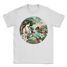 Load image into Gallery viewer, Mother's Embrace Japanese Garden Breastfeeding Awareness T Shirt - Unisex T-Shirt - White