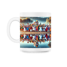 Load image into Gallery viewer, Purim Reflections Joy T Shirt - 11oz Mug - White