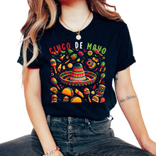 Load image into Gallery viewer, Cinco De Mayo Mexican Mexico Cinco De Mayo T Shirt - Unisex T-Shirt - Black