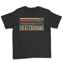 Load image into Gallery viewer, Skatebirbing Sans T Shirt - Youth Tee - Black