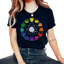 Load image into Gallery viewer, Art Shirt, Cat Themed Artist Color Wheel Education Art Teacher Tee,