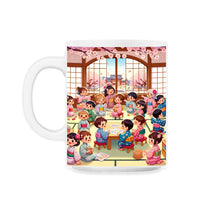 Load image into Gallery viewer, Cherry Blossom Classroom Japanese Inspired Pre K T Shirt - 11oz Mug - White